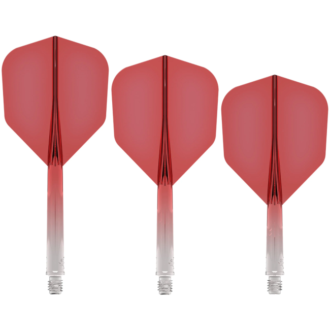 Mission Force 90 Moulded Flight & Shaft System Rot/Transparent - Standard No6